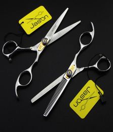 316 60039039 175cm Brand Jason TOP GRADE Hairdressing Scissors 440C Professional Barbers Cutting Scissors Thinning Shears84914696610542