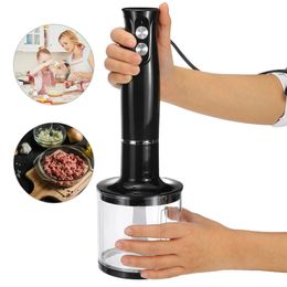 500W Handheld Immersion blender 500ml Processor 4-In-1 Handheld Stick Mixer Set Mixer For Household Kitchen Cooking Tools 240228