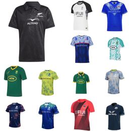 2024 2025 Rugby jerseys South enGlands African Ireland Rugby Black Leinster Samoas RUGBY Scotland Fiji 24 25 national Rugby Jersey Home Away mens rugby shirt