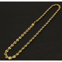 Stainless Steel Coffee Bean Chain Gold Silver Colour Plated Necklace And Bracelets Jewellery Set Street Style 22 wmtDny whole20308x