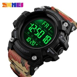 SKMEI Outdoor Sport Watch Men Countdown Alarm Clock Fashion Watches 5Bar Waterproof Digital Watch Relogio Masculino 1384299S
