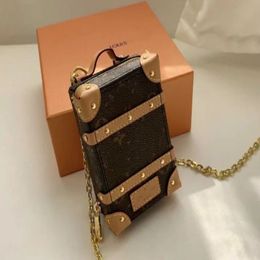 Luxury Designer Unisex Key Wallet Color Letter Zipper Mini Box Bags Coin Purses With Keychain Famous Brand Men and Women Wallets C314h