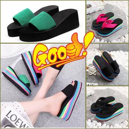 2024 GAI Summer Women men Beach Flip Flops Shoes Classic Ladies Cool Flat Slipper Female Sandals Shoes new style eur 35-43