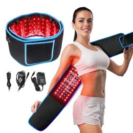 Red Light Belt Infrared Warming Pad For Burning Fat Perspiration Belly Slimming Pain Relief 660nm And 850nm 105pcs Leds