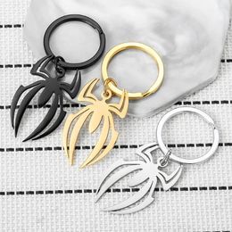 Keychains Spider Keychain Unisex Simple Cool Animal Key Ring Halloween Fun Pendant Partner Friends Gifts Party Accessories