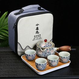 19 Styles Chinese Kung Fu Tea set Travel Tea set Ceramic Portable Tea set Teapot Tea Maker Infuser Teacup Cup for Tea 240301