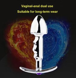 Outdoor Butt Plug Metal Anal Plug Sex Toys Vaginalanal dual use Suitable for Longterm Wear for Couple Anus vagina Massage Produc7437463