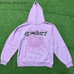 Sp5der Men's Hoodies Sweatshirts Purple Pullover Men Ess Women Young Thug Web Star Letter Hoodies Sp5der Hoodie 800