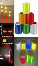 Reflective Safety Warning Tape Multi Colours For Car Truck Bus Motorcycle Stickers Stripe Safety Label Warning Strip Lattice 3m5cm9527807