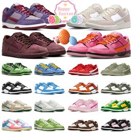 2024 men women panda lows running shoes Plum City of Love Triple Pink Panda Malachite Pastoral Print Setsubun Buttercup low trainers sports sneakers
