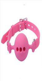 Sex Toys Open Mouth Bite Ball Mouth Gag Silicone Ball Oral Fetish Slave Restraints BDSM Bondage Gear Adult Erotic Toys for Sex Gam9294772