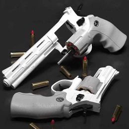 Gun Toys ZP5 357 Revolver Launcher Continuous Firingt Pistol Soft Dart Bullet Toy Gun CS Outdoor Weapon for Kids Adult T240309