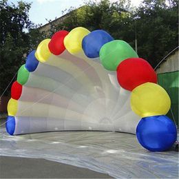 Customised Outdoor rainbow Colour inflatable shell tent,giant event dome marquee,concert stage cover tent for Sale