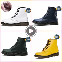 Boots Top Quality Autumn Winter New Plaid Boots Womens Boots Martenser Checked Leather Chelsea Boot Trend