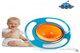 Baby Bowl 360 Rotate Universal Gyro SpillProof Bowl New Baby UFO Top Bowl Dishes High Quality Children Feeding Toys Dishes Funny 6548394