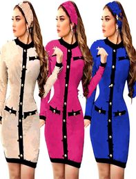 Fall winter clothing Womendress plus size 2XL long sleeve onepiece dress sexy letter onepiece skirt skinny night clubs wear 42178151979