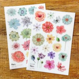 Gift Wrap Vintage Fairy Ball Flowers-06 Floral Transfer Sticker For Card Making Planner DIY Decorative