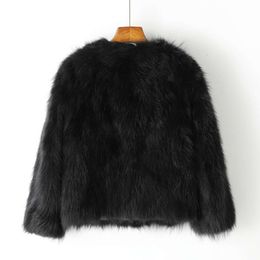 Haining 2023 Autumn/Winter New Fox Grass Women's Integrated Fur Coat Fashion Short Style 972278