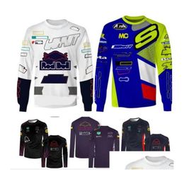 Motorcycle Apparel Forma 1 Racing Long-Sleeved T-Shirt Summer Shirt With Custom Drop Delivery Automobiles Motorcycles Motorcycle Acces Dh64U