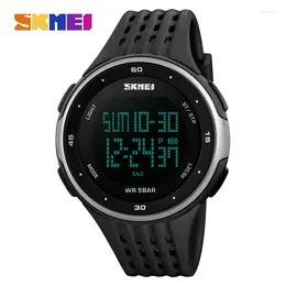 Wristwatches SKMEI 1219 Outdoor Sports Watches Men Women Waterproof Display Military Men's Watch Ladies Mens Digital Clock Relogio Masculino