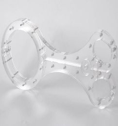 Luxury BDSM Bondage Male Female Transparent Crystal Cangue Round Neck Ring Oval Handcuffs Wrist Restraint Yoke Pillory sex toy2569711