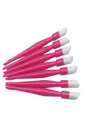 EasyNail 50pcs Pink Soft Nail Cuticle Pusher Plastic Rubber dark Purple Available High Quality Nail Tools6675858
