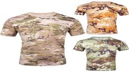 Camo Tactical Shirt Short Sleeve Quick Dry Combat TShirt Men039s Camouflage Military Army T Shirt Outdoor Hunting Hiking Shirt8105033