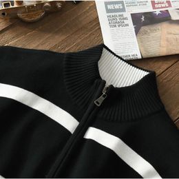 Men's Sweaters Cotton Sweater Clothing High-quality Autumn Winter Knitted Half Zipper Pullover Thick Turtleneck Jumper Casual Male