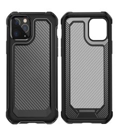 Clear Carbon Fiber Design Phone Cases For Iphone 14 13 12 11 Plus Pro Max Mini Samsung Galaxy S20 Ultra Hybrid Bumper Mobile Hard 6551187