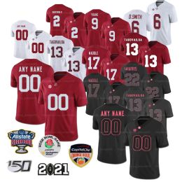 Custom College Alabama Football Jersey Jaylen Waddle Jones Tua Tagovailoa Patrick Surtain II Bryce Young Devonta Smith Ed