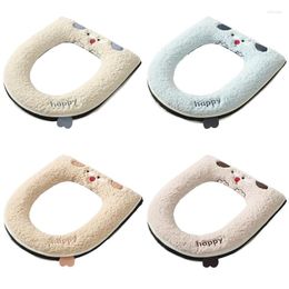 Toilet Seat Covers Winter Cover With Zipper And Handle Keep Warm Cosy For All-Season Dropship