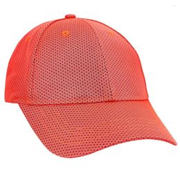 Ball Caps Breathable Mesh Baseball Cap Casual Solid Colour Visor Snapback Adjustable Unisex Spring Summer Dad Hats Outdoor Sun Hat