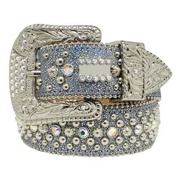 Fashion Belts for Women Designer Mens Bb Simon rhinestone belt with bling rhinestones as gift252Z