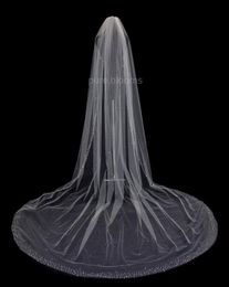 108 Inch Crystal Edge Scattered Amazing Crystal Wedding Veil White Diamond Cathedral Length Ivory Meidingqianna Brand Bridal Veil8273266