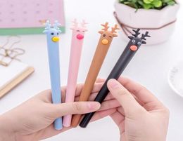 Festival Christmas reindeer gel pen Kawaii Stationery Canetas Escolar Papelaria Gift Office Material School Supplies GB4657775897