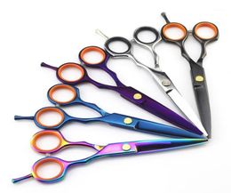 Professional 55 Inch Japan 6cr Hair Scissors Makeup Cut Cutting Scissor Makas Barber Thinning Shears Hairdressing Scissors17361774