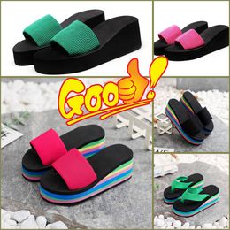 2024 GAI Summer Women Beach Flip Flops Shoes Classic Ladies Cool Flat Slipper Female Sandals Shoes size 35-43