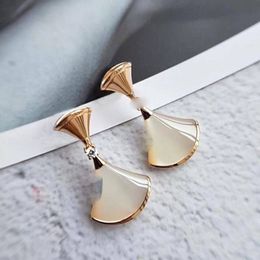 fashion luxury Jewellery dangle earring designers studs fan shape divas dream earrings diamonds small skirt female elegant Jewellery f288C