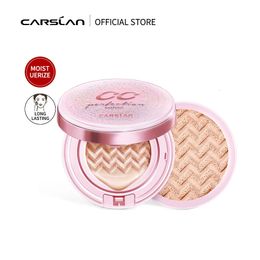 CARSLAN CC Cream Cushion Foundation Hydrating Long Lasting Lightweight Concealer BB For Makeup Base Fixer 240228