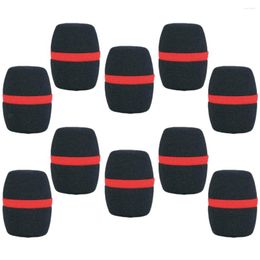 Microphones 10 Pcs Handheld Stage Microphone Windscreen Foam Mic Cover Karaoke Black