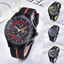 Luxury Sports Racing car F1 Formula Rubber Strap Stainless steel Quartz es for Men Casual Wrist Watch Clock238S
