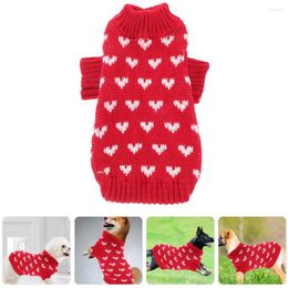 Dog Apparel Sweater Pet Items Accessory Winter Breathable Cute Supply Adorable Clothes Cat Lovely Vest Acrylic Decorative