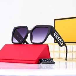 Mens Designer Sunglasses For Women Luxury Sun glasses f Fashion Large Full Frame Square Drive Goggle Beach Eyewear Letter Side Wit198A