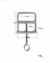 2022 adultshop Nip Stainless Steel Scrotum Latest Ball Oschea Male Clamp Penis Nipple Clip Testicle Squeeze Restraint Bondage Adul3335864