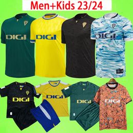 23/24 Cadiz Soccer Jerseys CADIZ CF Negredo Camisetas De Futbol LOZANO ALEX Bodiger Juan Cala CAMISETA A LIGA 2023 2024 Men Sets Kids Kit Football Shirt Special