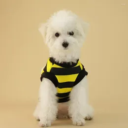 Dog Apparel Pets Clothes Bee-themed Pet Costume Soft Comfortable Two-leg Pullover For Dogs Cats Quirky Transformer Design Easy