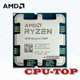 New AMD Ryzen 5 7500F R5 7500F 3.7GHz 6C/12T CPU desktop processor 5NM L3=32M 100-000000 597 socket AM5 without cooler