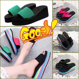 GAI Summer Women men Beach Flip Flops Shoes Classic Ladies Cool Flat Slipper Female Sandals Shoes size 35-43 new style