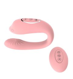 U Type Sucking Clitoris Vibrator 8 speed Wireless Remote Vibrator Gspot Stimulator USB Charge Vibrator Sex Toy for Couple Women Y2034699