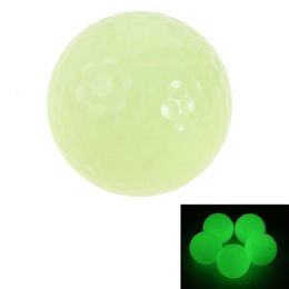 5Pcs Brighter Luminous Fluorescent Glow In Dark Golf Balls Night Light-up LED Flashing Glowing Balls Brighter Golf Practise Ball 240301